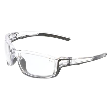 Mcr Safety Swagger (SR4), Safety Glasses, MAX6 Anti-Fog, Clear Lens, Clear Frame, Full-Frame, 12 PK SR410PF